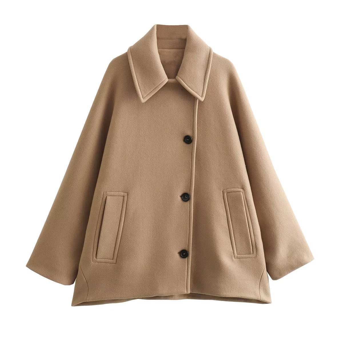 Trendy Oversized Wollen Jas