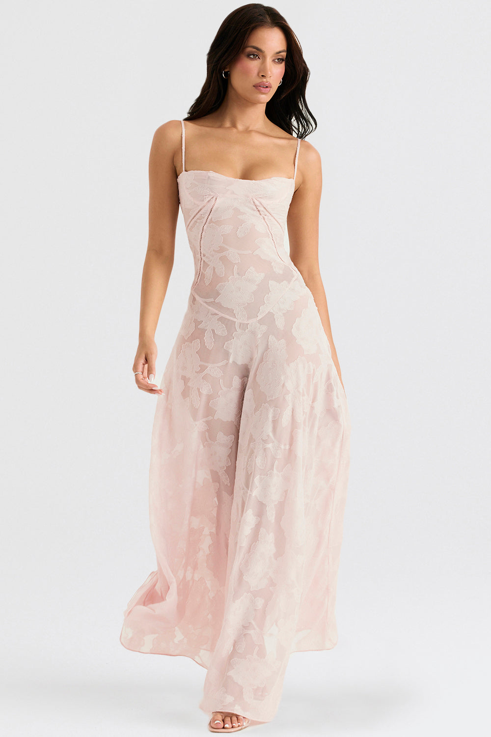 Seraphina - Stijlvolle Maxi Jurk van Luxe Viscose met Verfijnde Details
