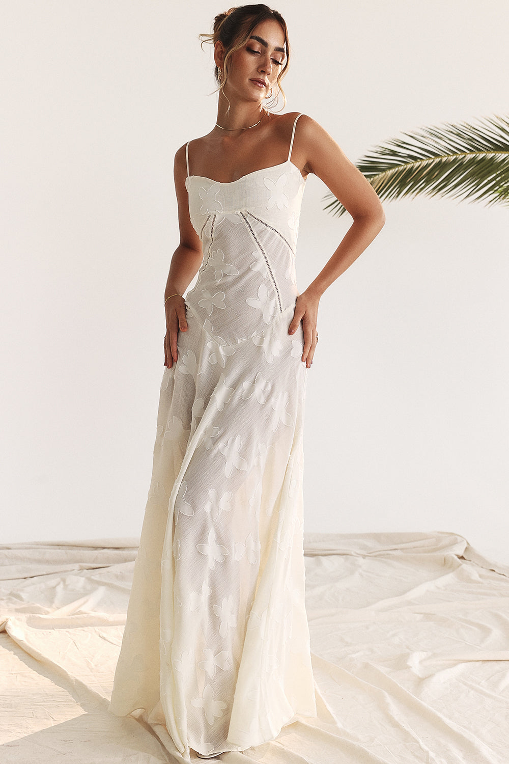 Seraphina - Stijlvolle Maxi Jurk van Luxe Viscose met Verfijnde Details