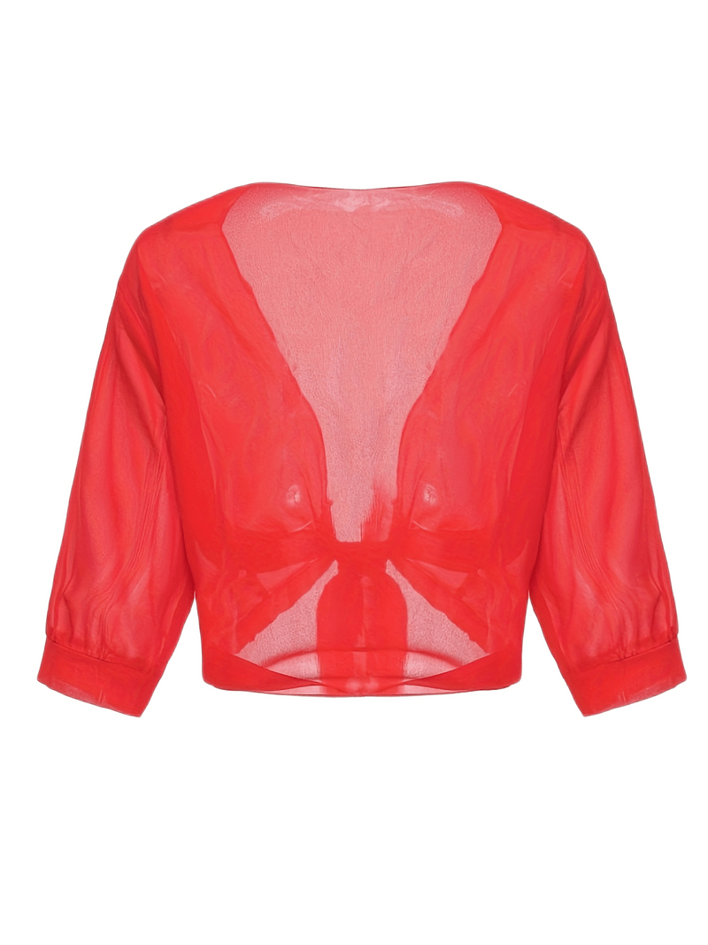 Lunaria - Lichte Blouse met Open Voorkant in Verfrissende Pasteltinten voor een Elegante Lenteoutfit