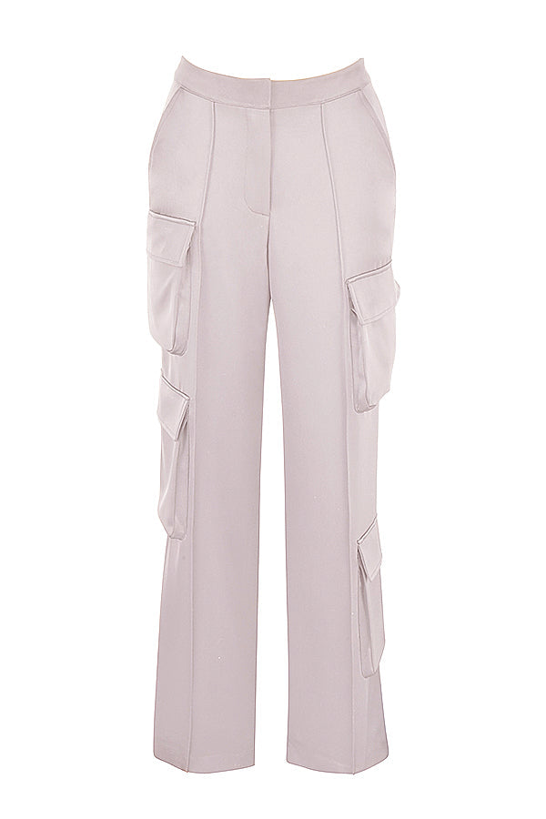 Seliora Satijnen Co-ord Set – Luxe Bandloze Top & Rechte Broek
