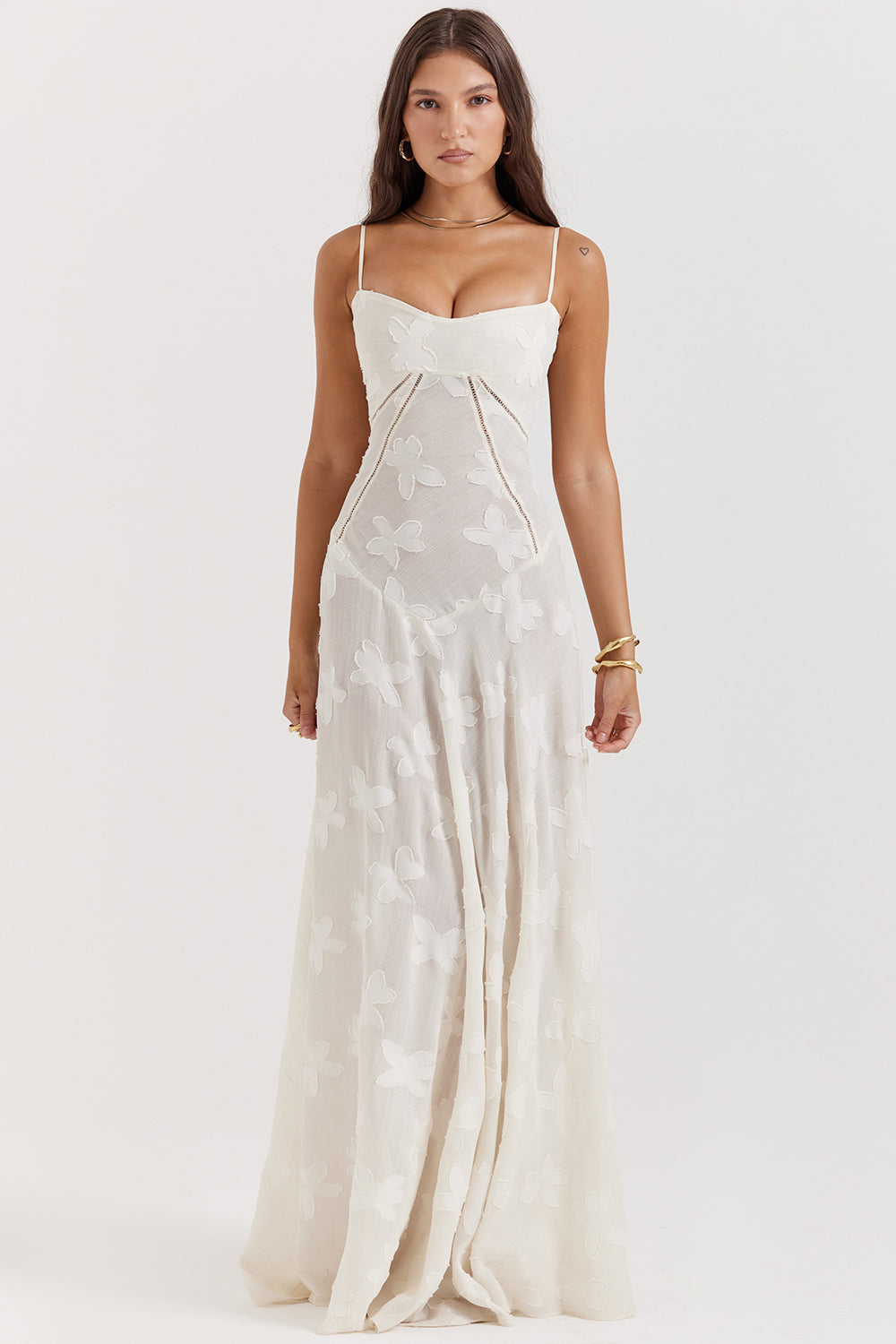 Seraphina - Stijlvolle Maxi Jurk van Luxe Viscose met Verfijnde Details