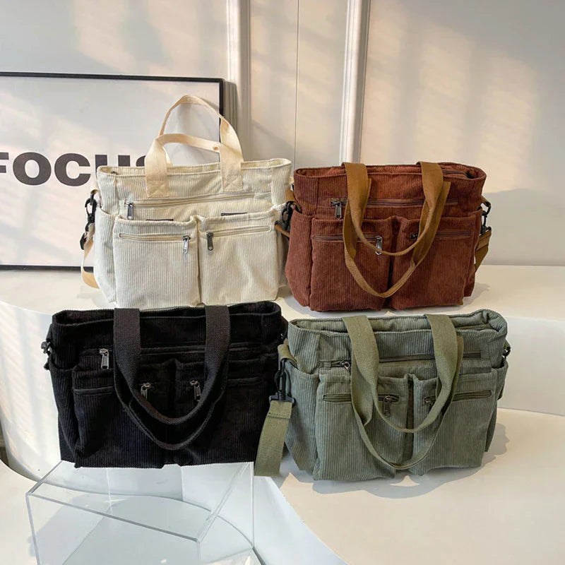 Éloenne – Luxe Dual-Zip Schoudertas voor Elke Dag