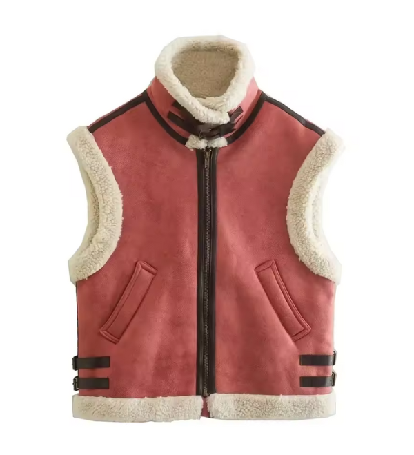 Serenna Faux Shearling Vest – Warmte met een Vleugje Luxe