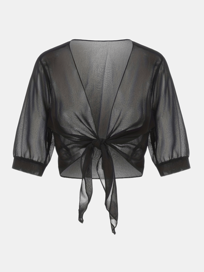 Lunaria - Lichte Blouse met Open Voorkant in Verfrissende Pasteltinten voor een Elegante Lenteoutfit