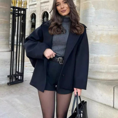 Trendy Oversized Wollen Jas