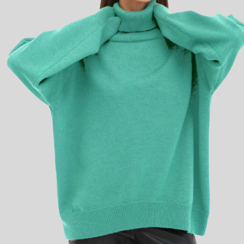 Fayenne – Zachte Dames Coltrui met Elegante Ribstructuur en Tijdloze Pasvorm