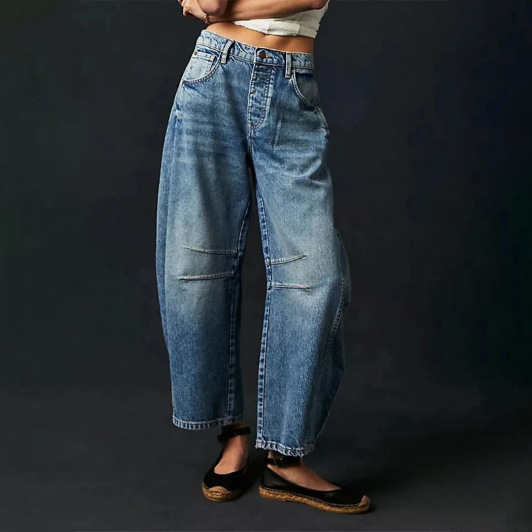 Noor Wide-Leg Jeans – Relaxed Fit met Tijdloze Urban Flair