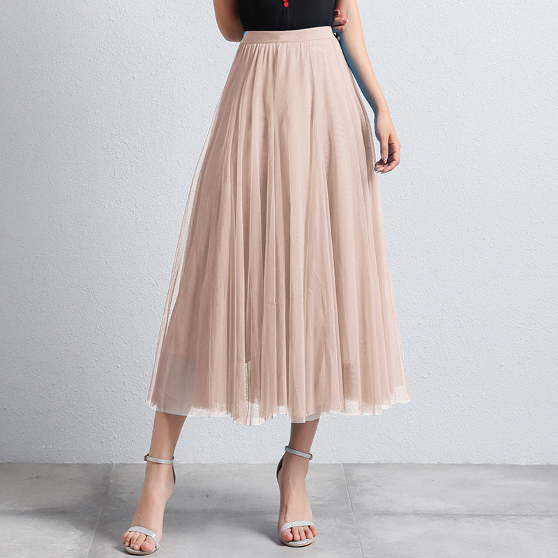 Phina - Elegante Tule Maxi Rok voor Dames met Luchtige Gelaagdheid
