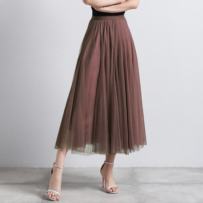 Phina - Elegante Tule Maxi Rok voor Dames met Luchtige Gelaagdheid