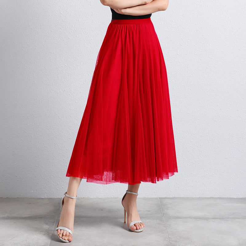 Phina - Elegante Tule Maxi Rok voor Dames met Luchtige Gelaagdheid