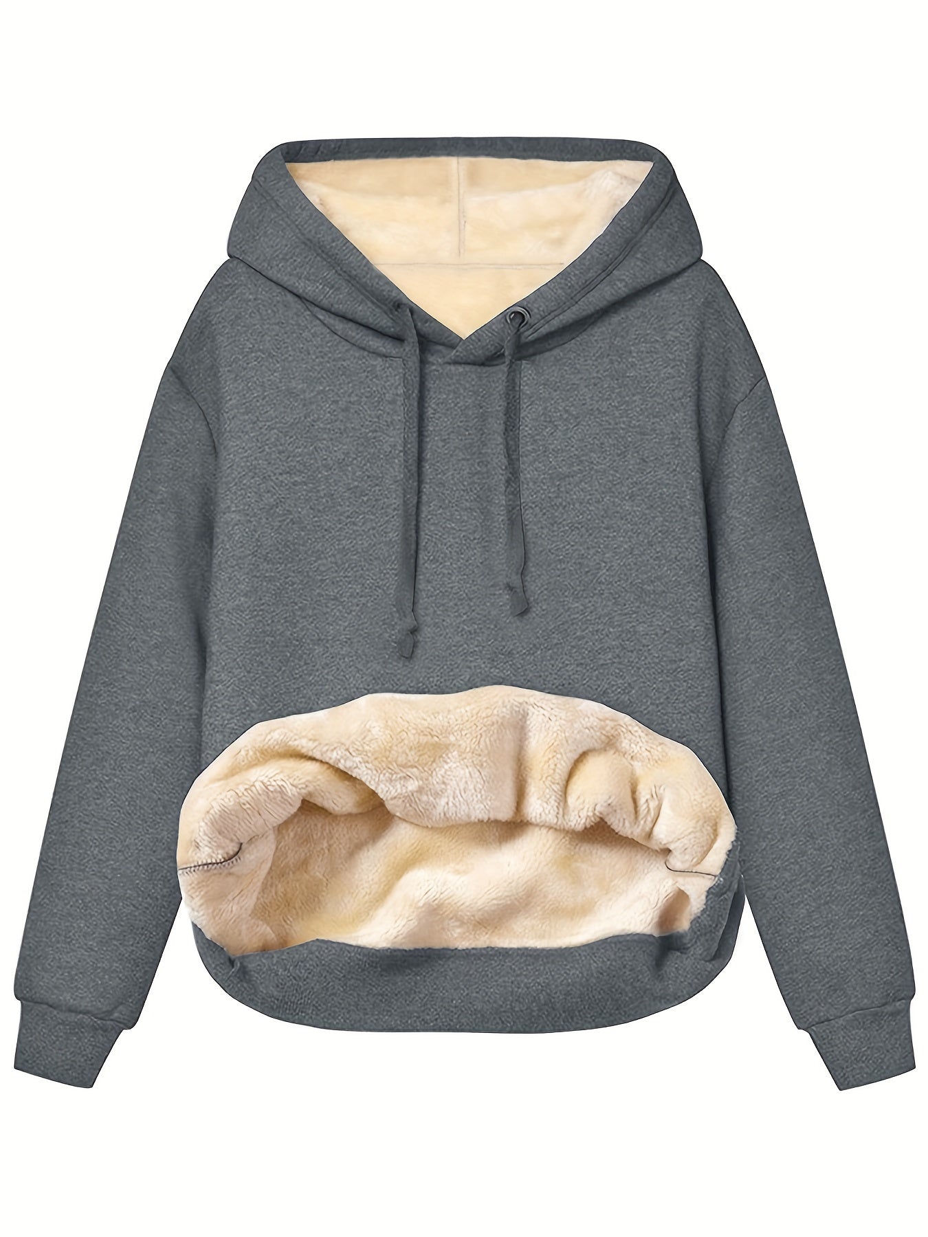 Zephyra Warme Fleece Hoodie – Dames Pullover met Capuchon voor Comfort & Stijl