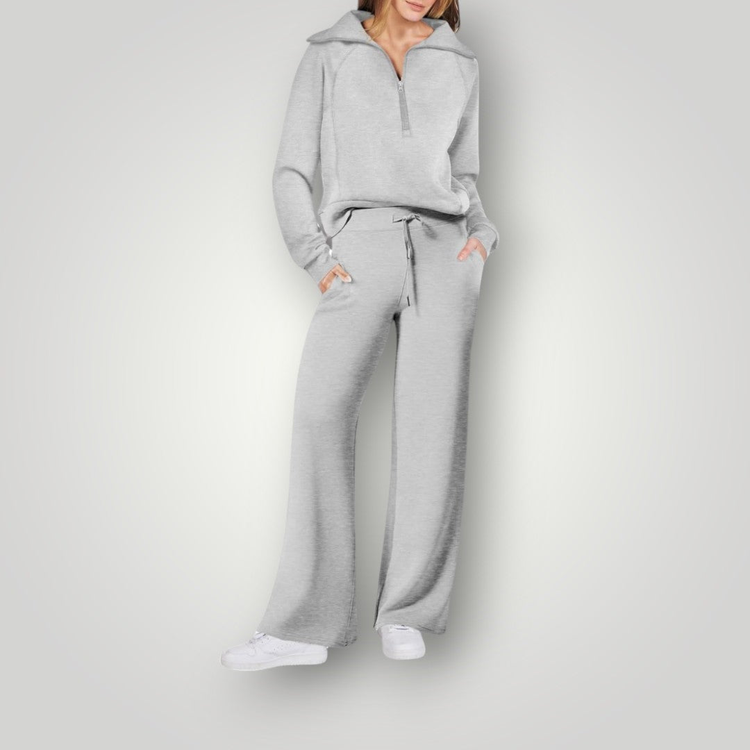 Lunaria – Luxe Loungewear Set met Moeiteloze Elegantie