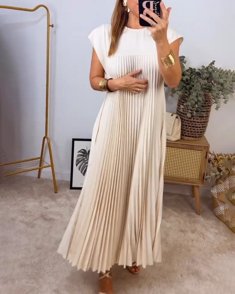 Dames elegante jurk met comfortabele pasvorm en tijdloos design