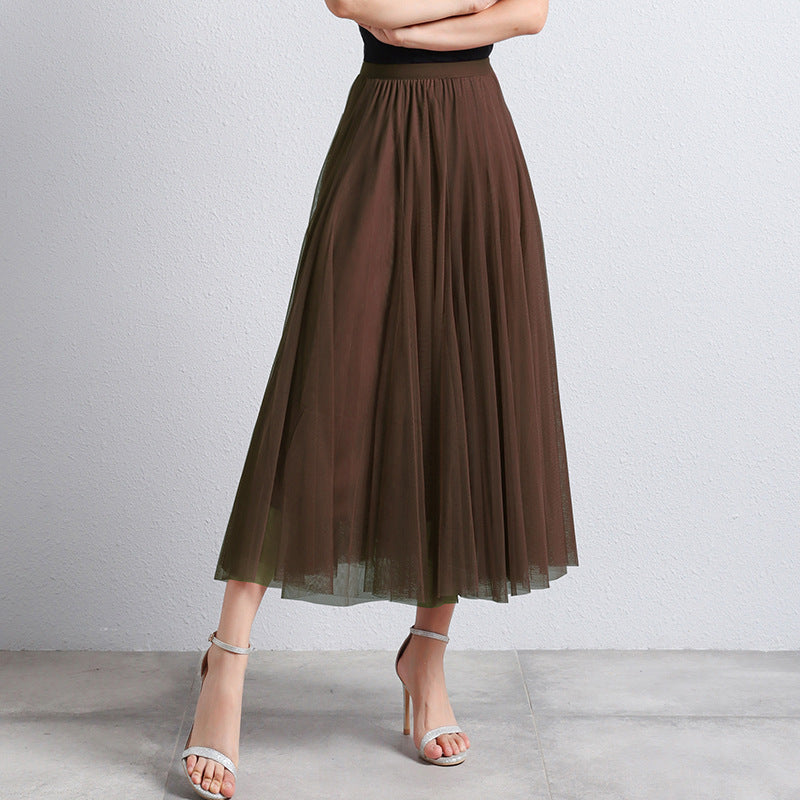 Phina - Elegante Tule Maxi Rok voor Dames met Luchtige Gelaagdheid