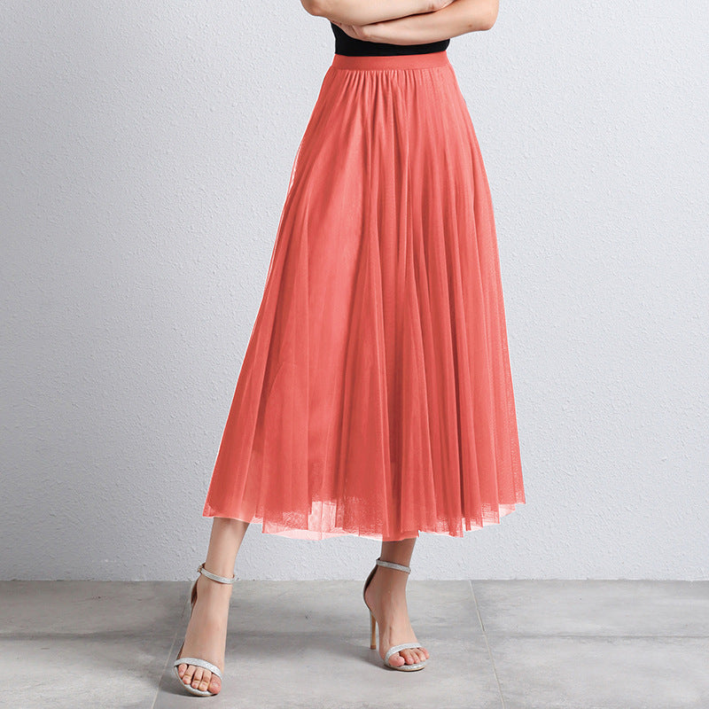 Phina - Elegante Tule Maxi Rok voor Dames met Luchtige Gelaagdheid