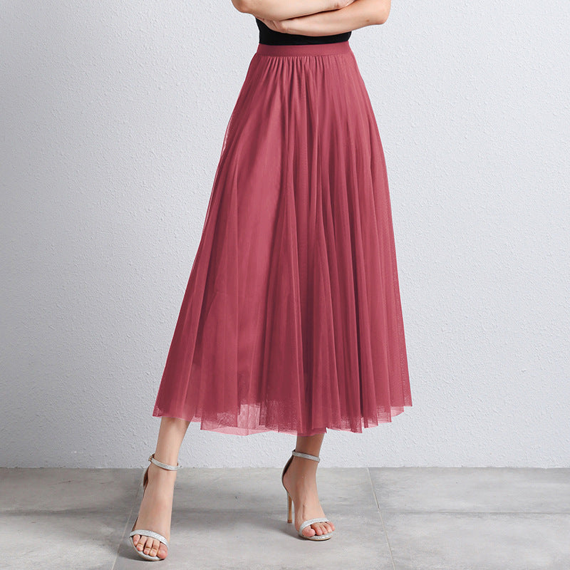 Phina - Elegante Tule Maxi Rok voor Dames met Luchtige Gelaagdheid