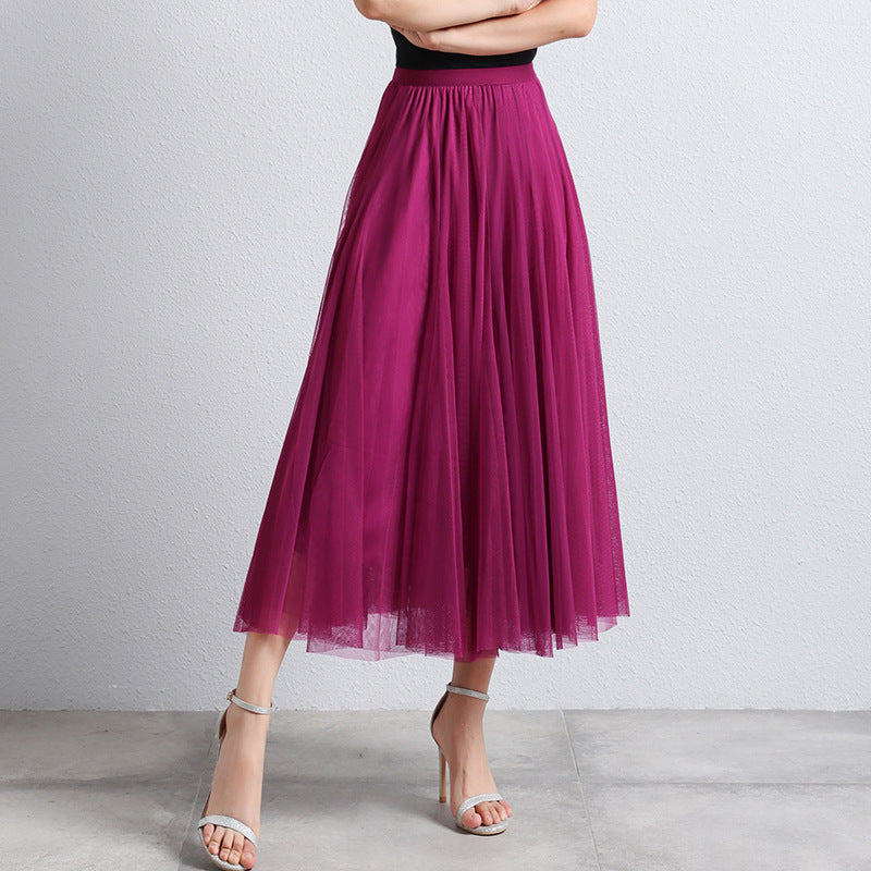 Phina - Elegante Tule Maxi Rok voor Dames met Luchtige Gelaagdheid