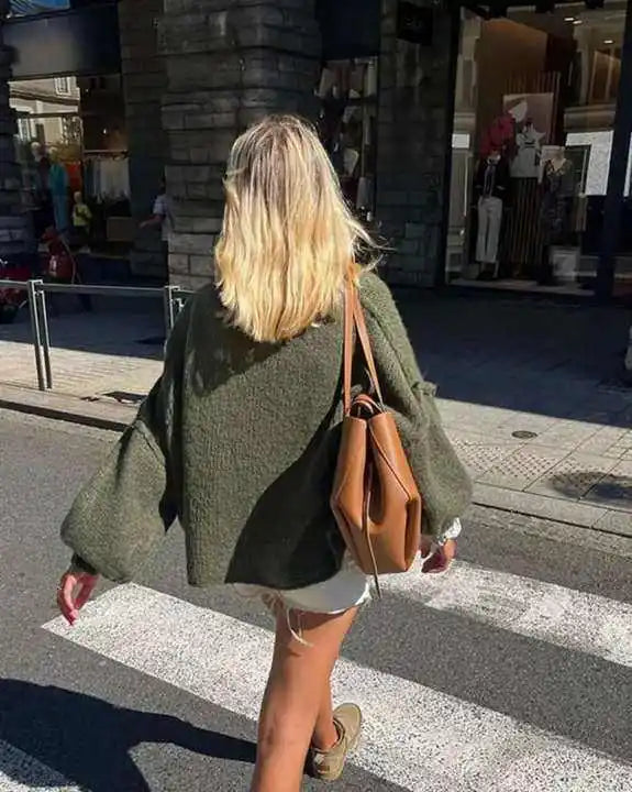 Nalena – Oversized fluweelzachte gebreide trui voor dames
