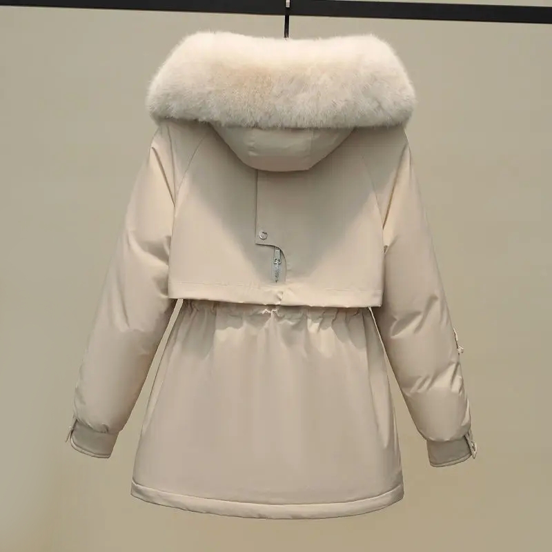 Amelira Gewatteerde Winterjas met Luxe Bontkraag – Warmte en Stijl in Eén