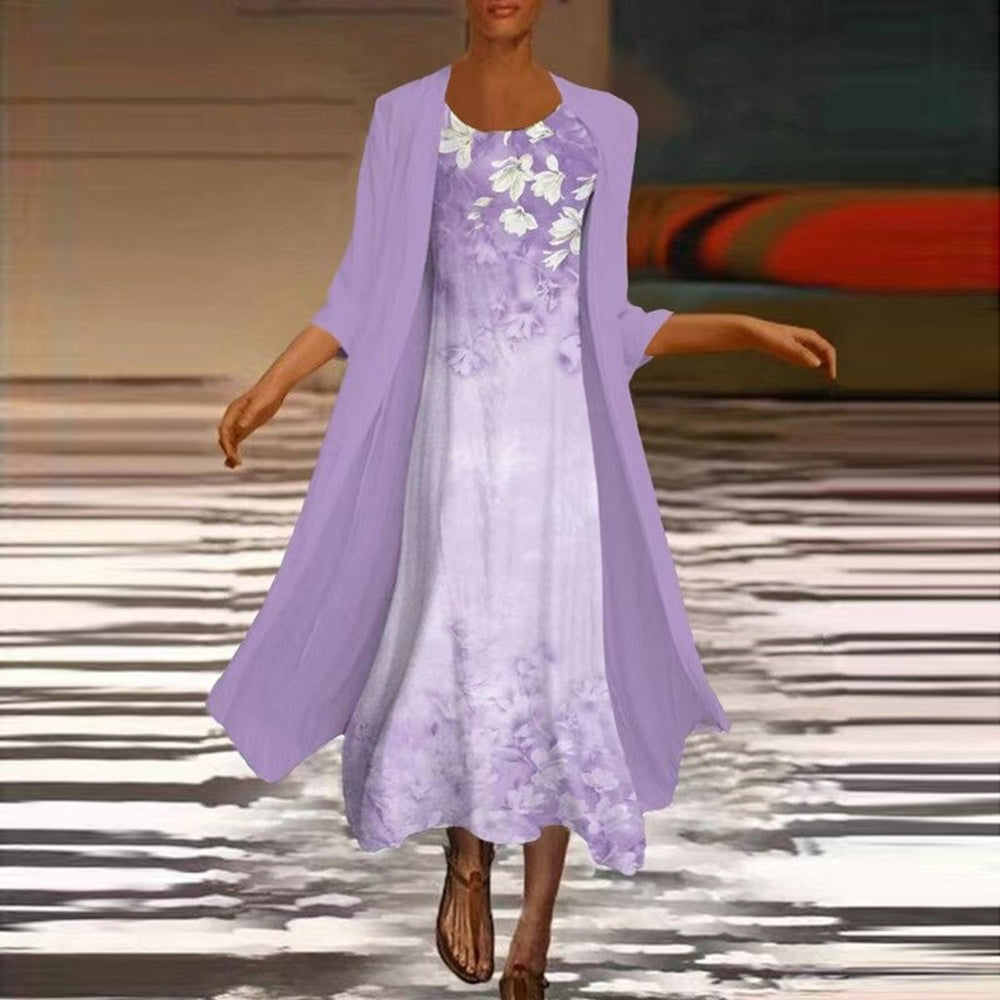 Elandira – Elegante damesjurk met bijpassend blousejasje voor een complete, verfijnde look