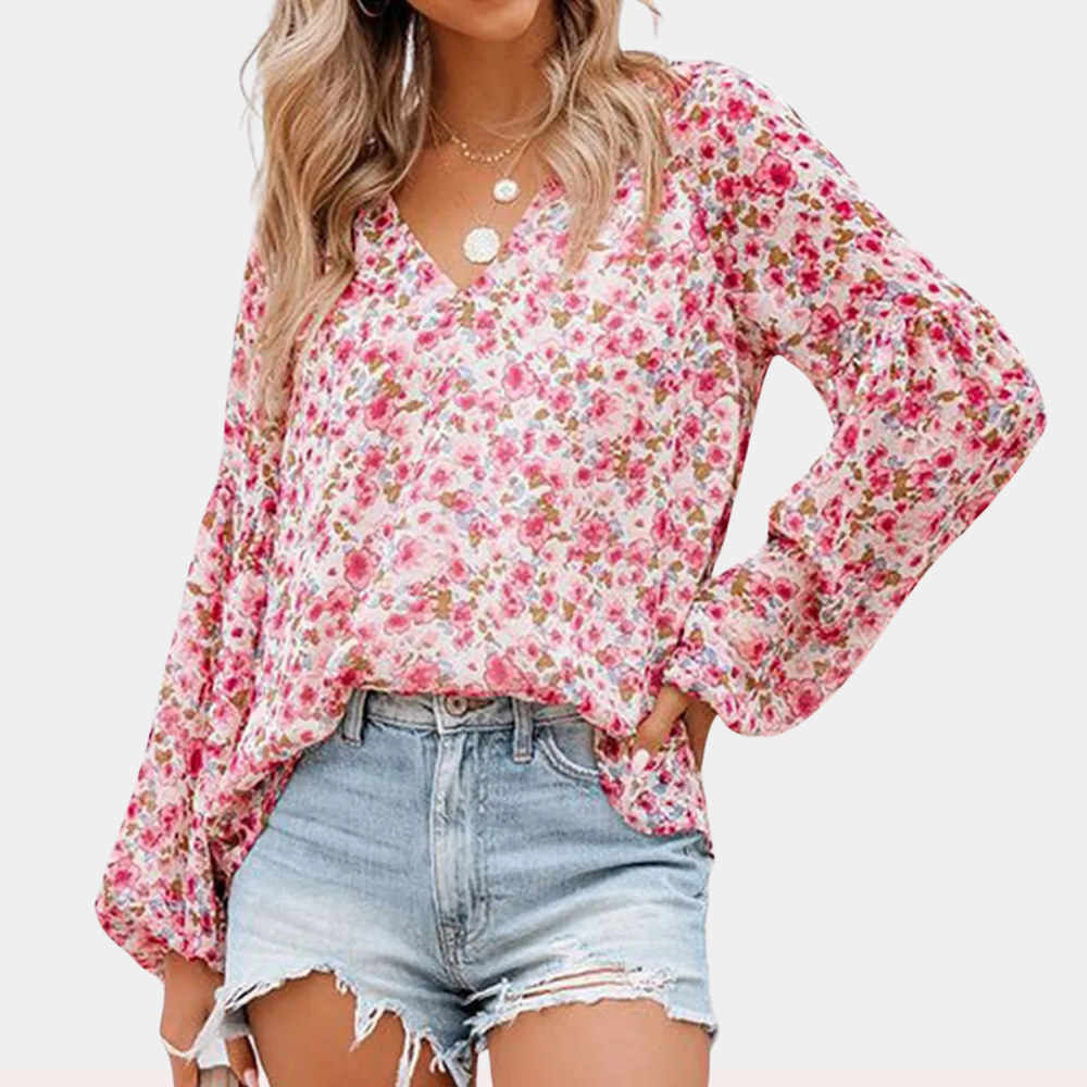 Florelyn – Zomerse damesblouse met bloemenprint en luchtige charme