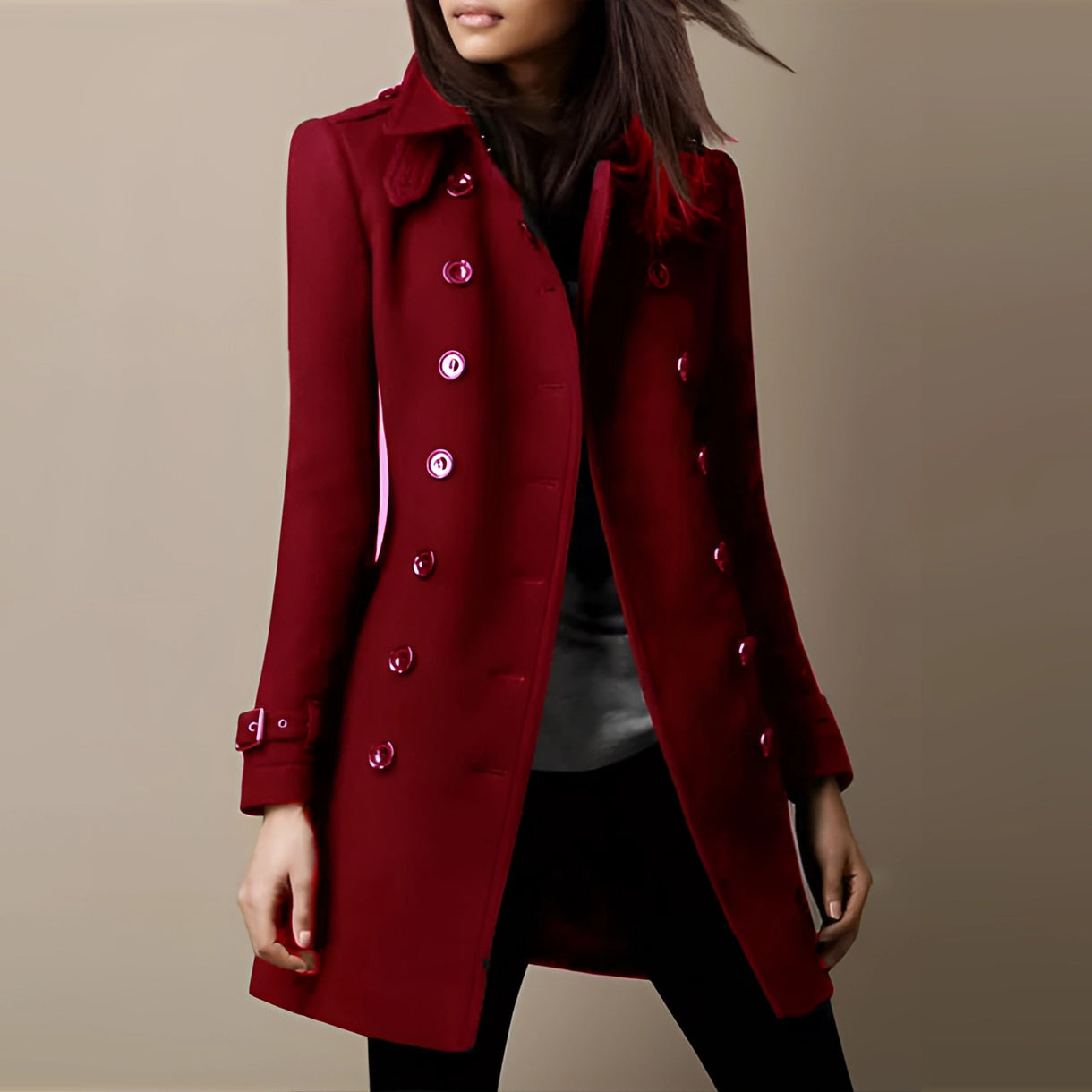 Aveline Tailored Coat – Tijdloze Klasse met een Vleugje Moderne Elegantie