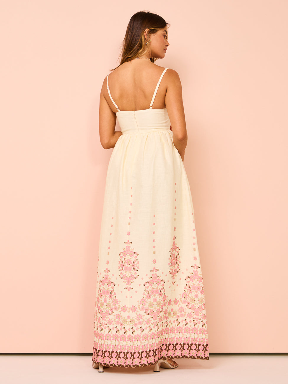 Elegante dames maxi jurk met luchtige zomerse pasvorm
