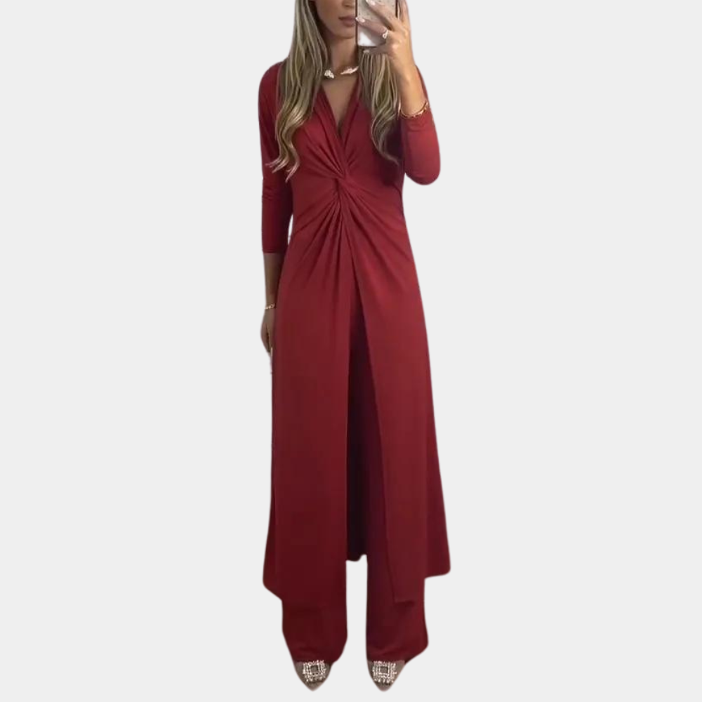 Mirella Set – Stijlvolle tweedelige dames set met comfy fit