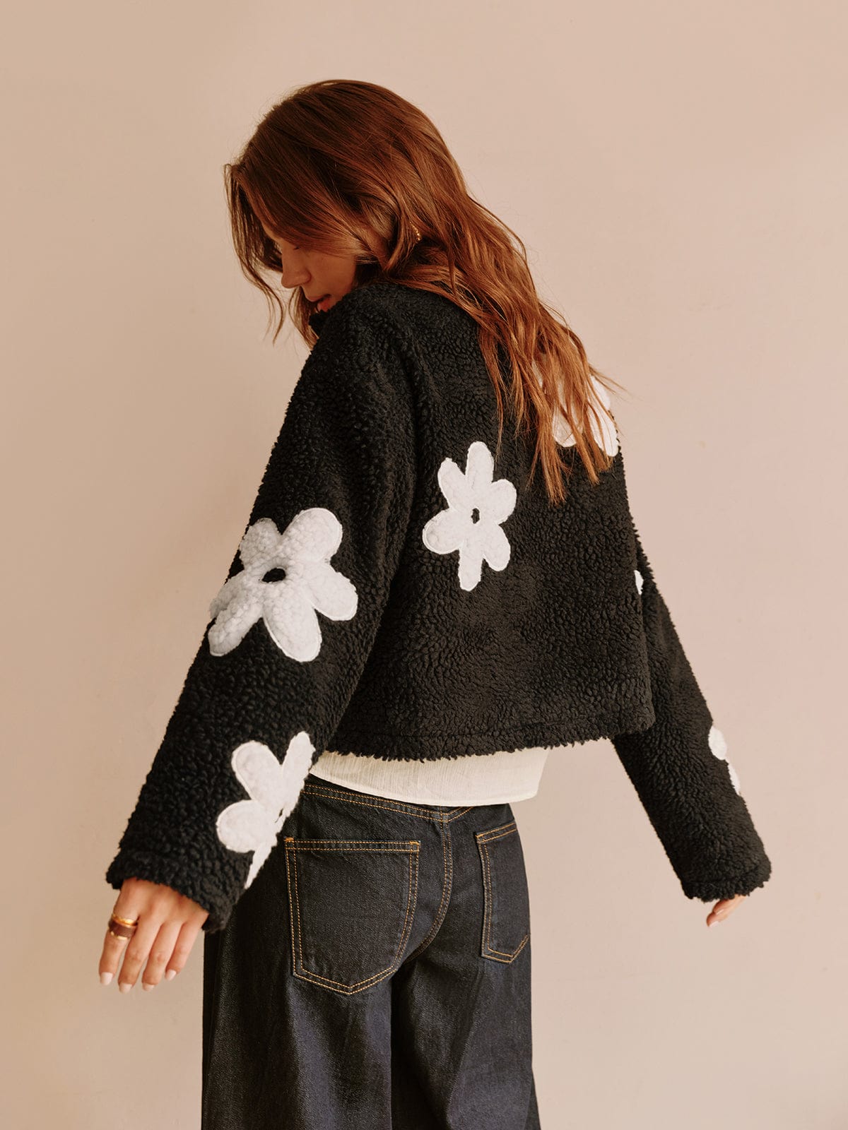 Floréane Teddyjack met Bloemenprint – Warm, Speels en Heerlijk Stijlvol