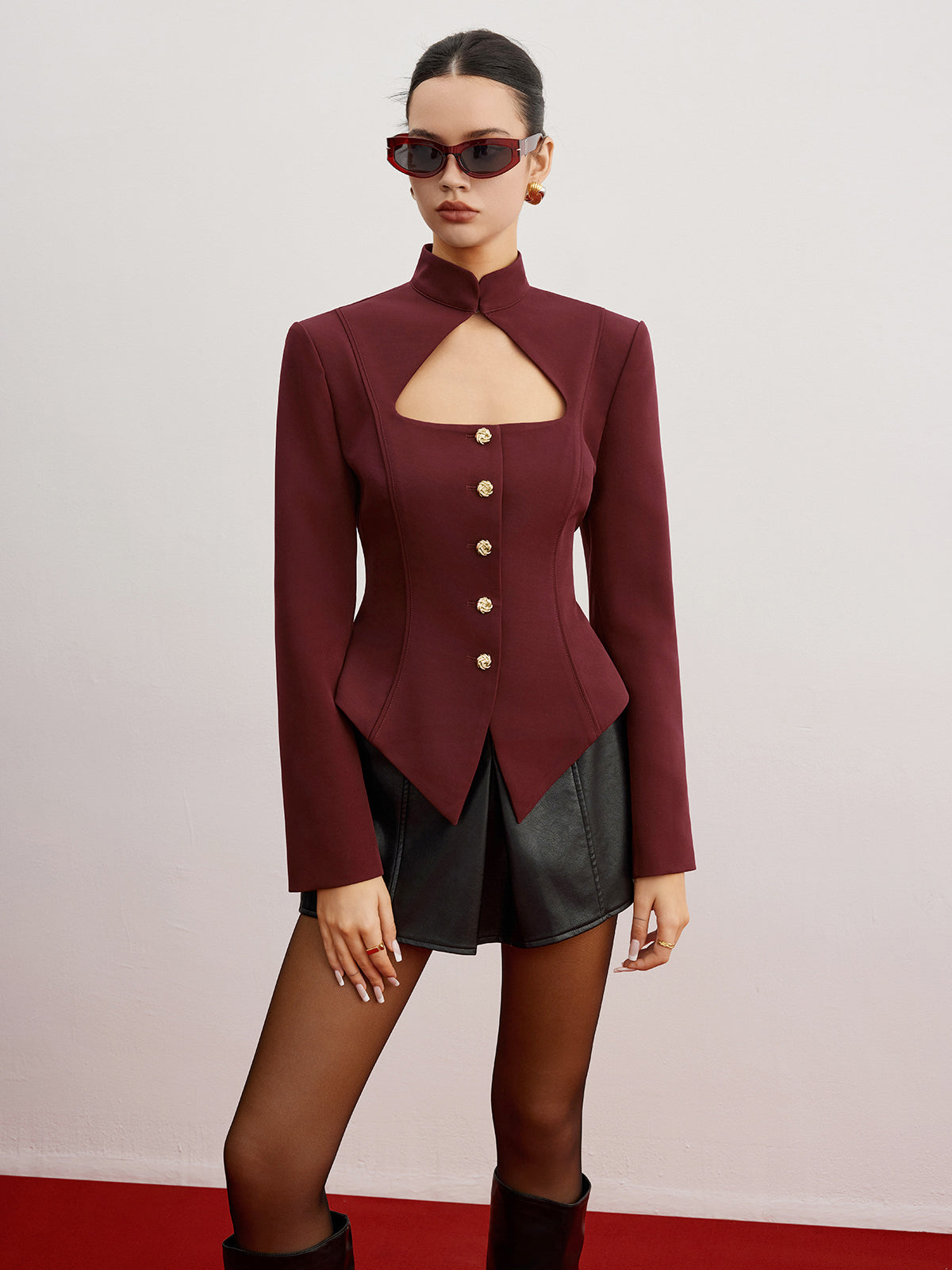 Marvella Slanke Blazer met Schoudervullingen – Elegant, Gestructureerd en Tijdloos Stijlvol