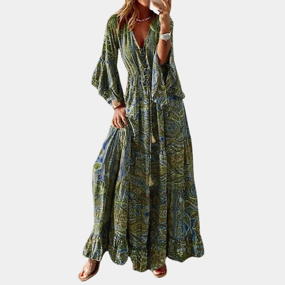 Bohemian Maxi Jurk Dames – Luchtig & Elegant