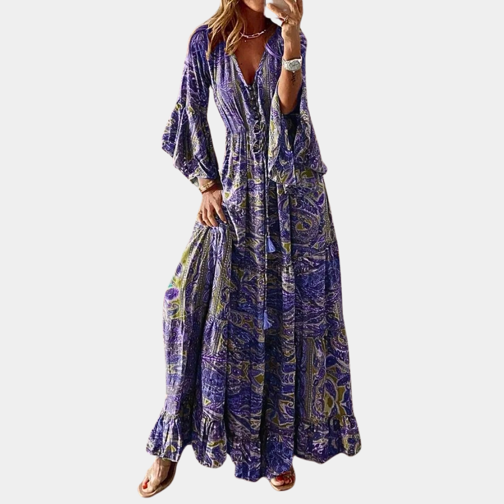 Bohemian Maxi Jurk Dames – Luchtig & Elegant