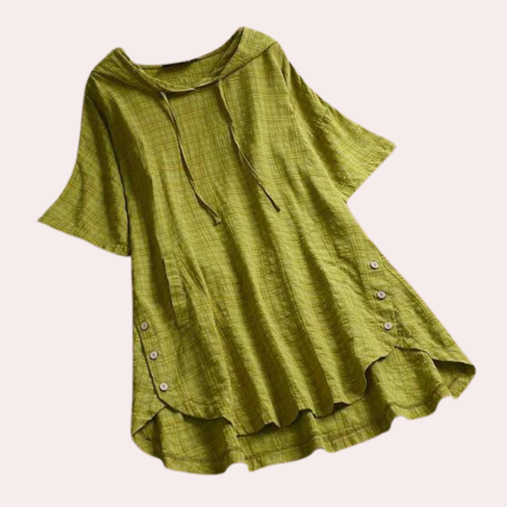 Isavelle – Lichtgewicht damesblouse met luchtige pasvorm en subtiele flair