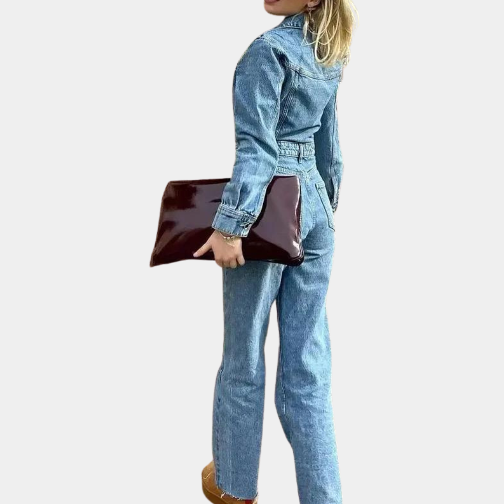 Alveryn – stijlvolle damesjumpsuit met wijde pijpen en elegante pasvorm