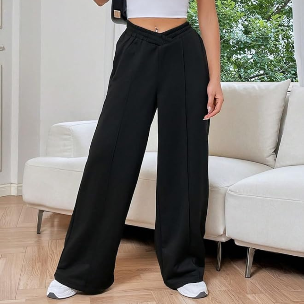 Alurea Dames Loungebroek met Wijde Pijpen – Zacht, Los en Stijlvol Comfort