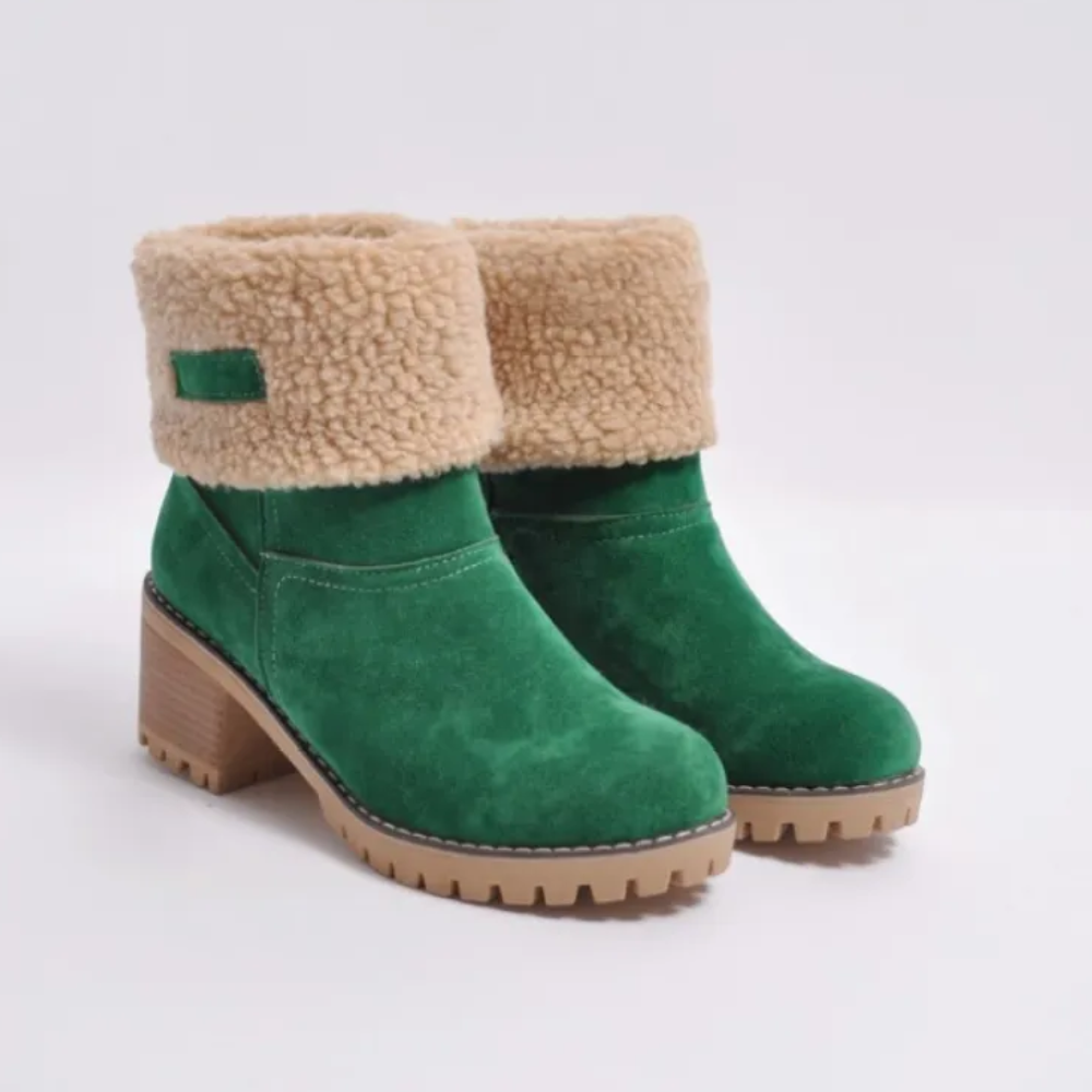 Maelina – Korte dameslaarzen met warme voering en tijdloze winterstijl