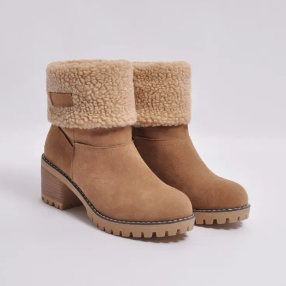 Maelina – Korte dameslaarzen met warme voering en tijdloze winterstijl
