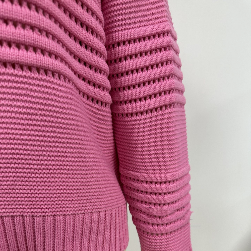 Norelia – Comfortabele Gebreide Trui met Fijne Patroondetails en Tijdloze Warmte