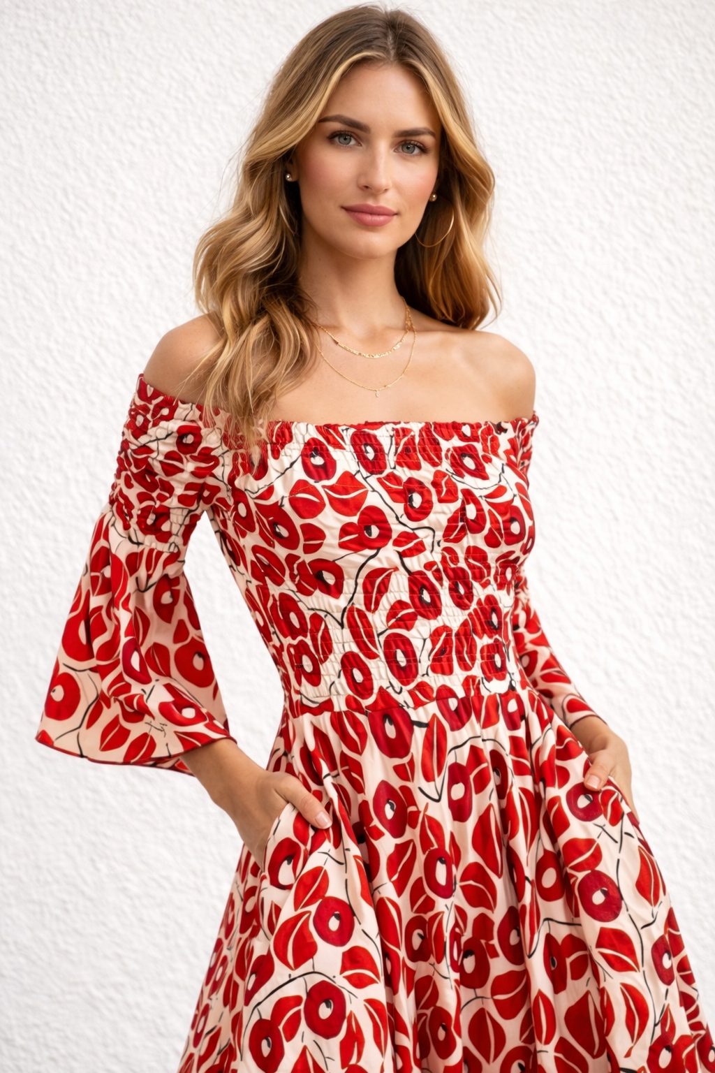 Dames maxi jurk met bloemenprint – elegant, luchtig en veelzijdig
