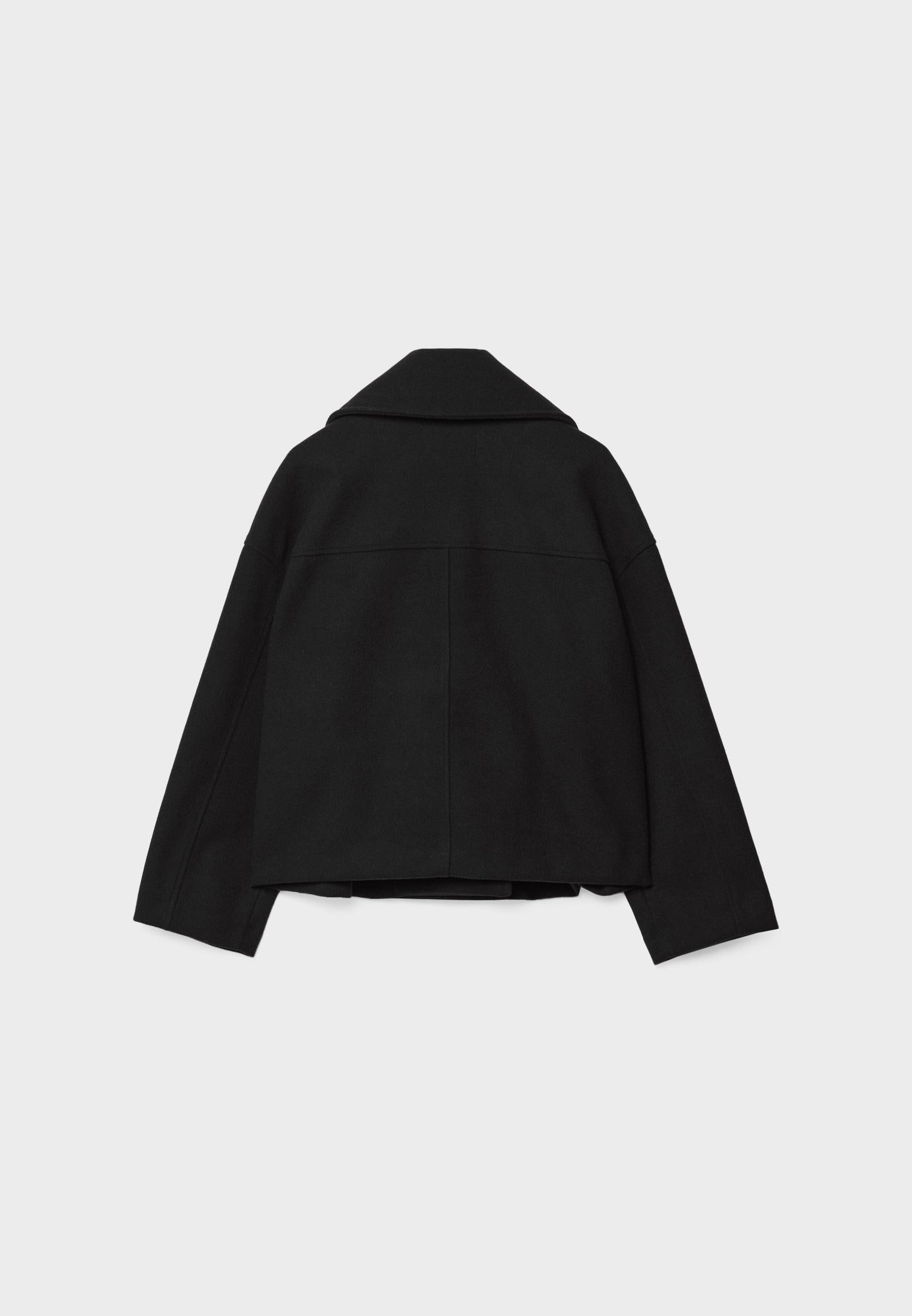 Isadora - Elegante Korte Jas met Dubbele Rij Knoopsluiting en Tijdloos Design