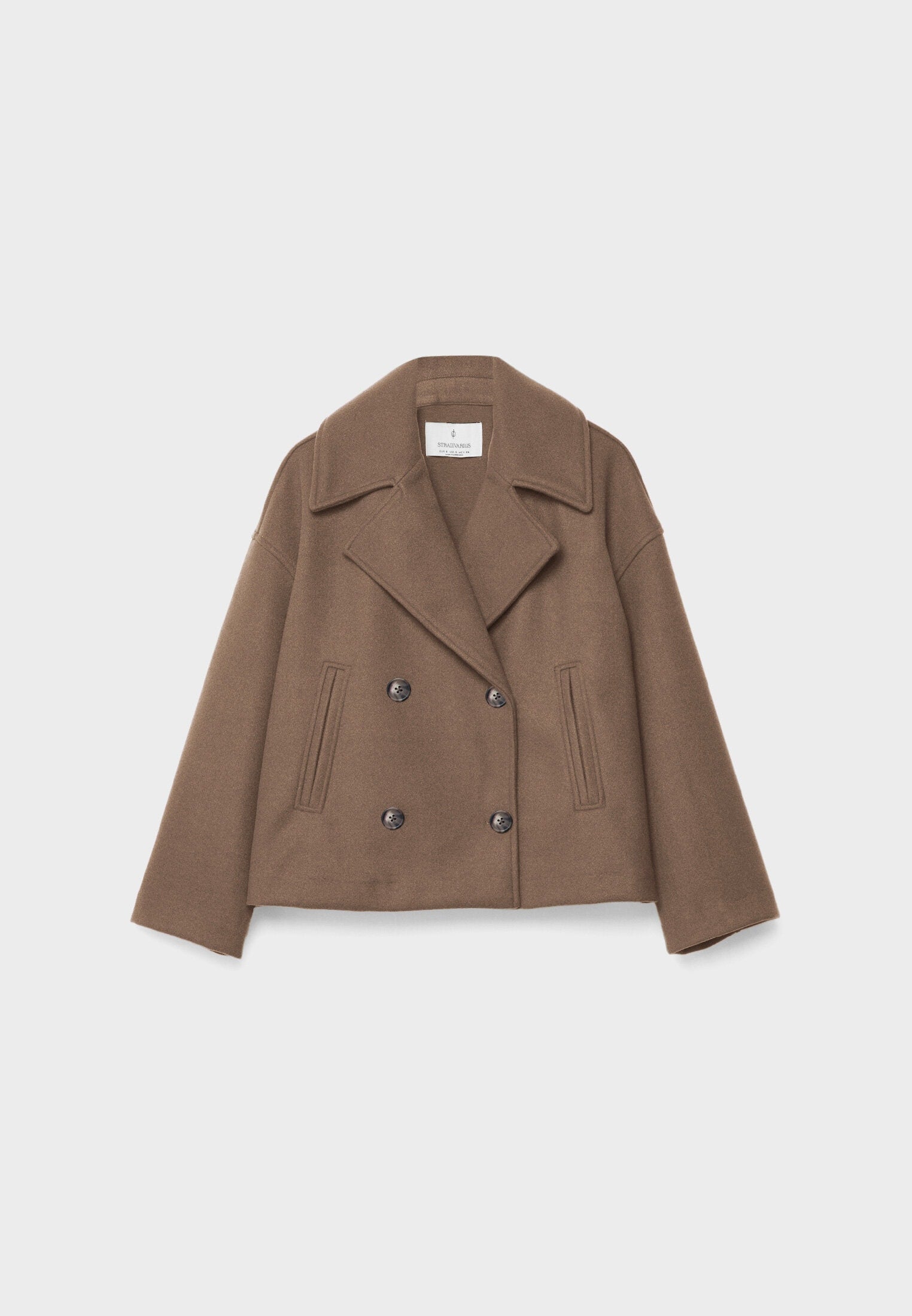 Isadora - Elegante Korte Jas met Dubbele Rij Knoopsluiting en Tijdloos Design