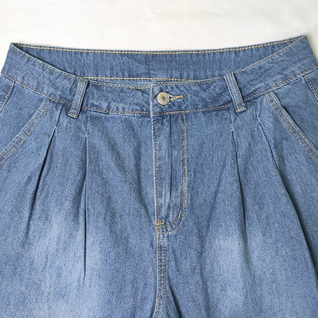 Denivelle – Hoge taille jeans met comfortabele pasvorm voor dames