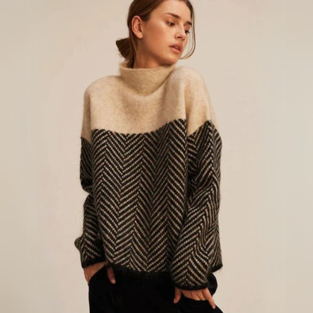 Elowen – Luxe gebreide dames coltrui met elegante pasvorm