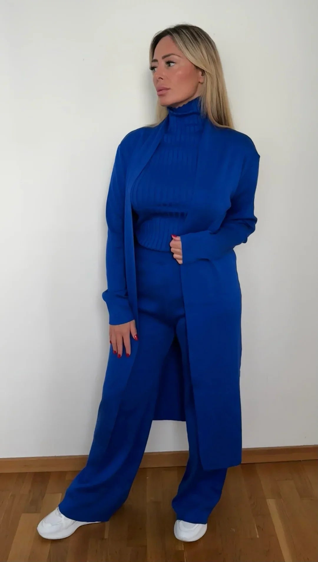 Solenne – 3-Delige Gebreide Co-ord Set met Luxe Comfort en Tijdloze Elegantie