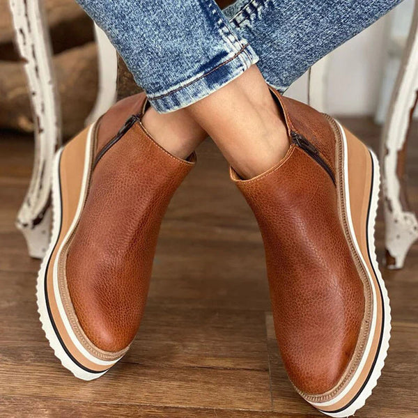 Elvira Boots – Stijlvolle lage enkellaarzen met luxe afwerking