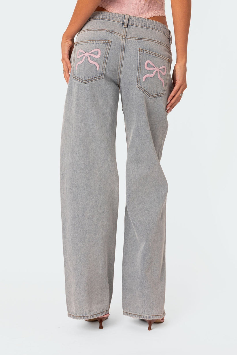 Maelinne Stijlvolle Strikjeans voor Dames – Speels, Elegant en Comfortabel