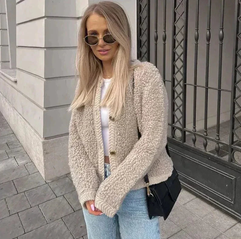 Elysanne – Dames Teddy Jas, Warm & Licht, Tijdloos en Veelzijdig