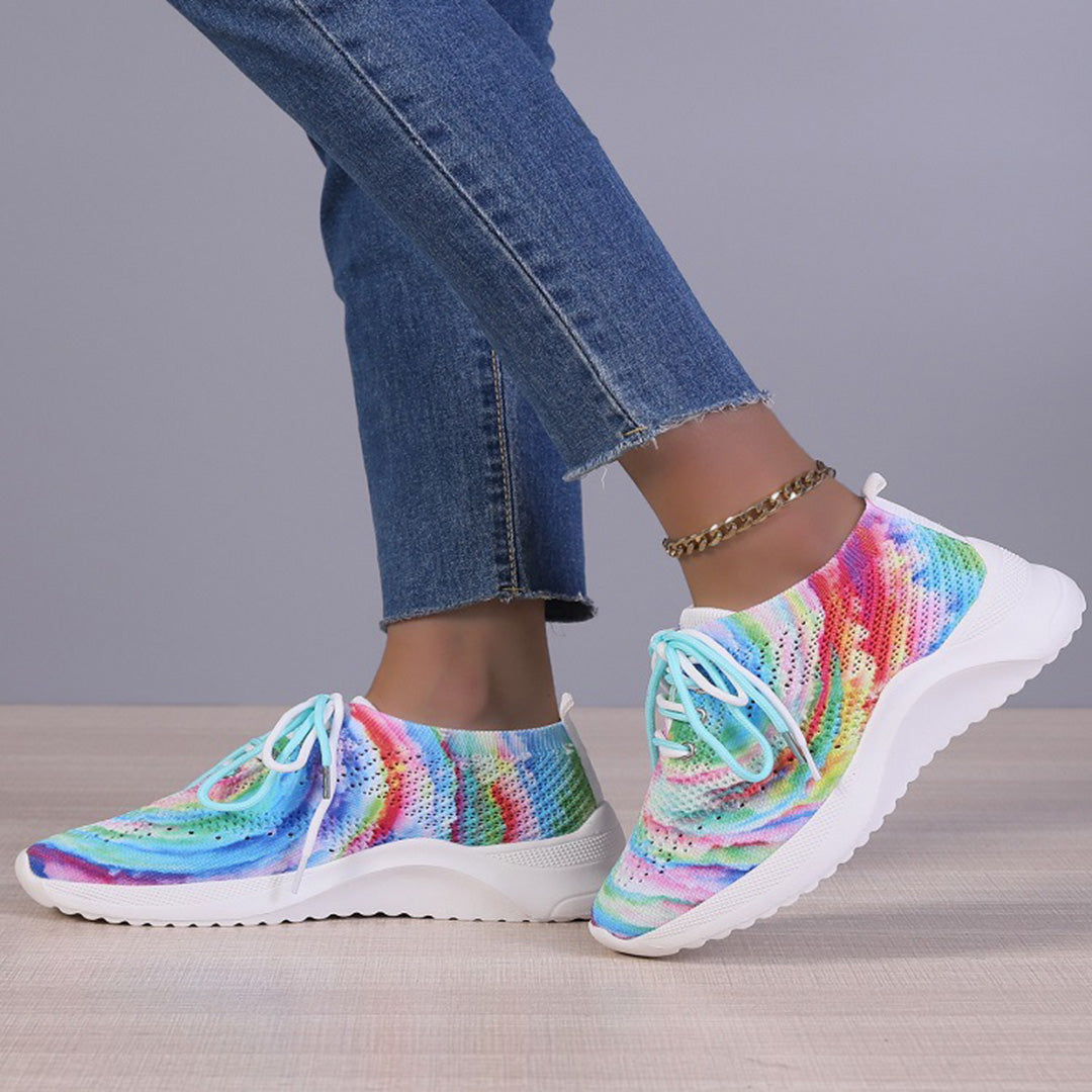 LIVIA – Kleurrijke Sneakers met Uniek Patroon en Comfort