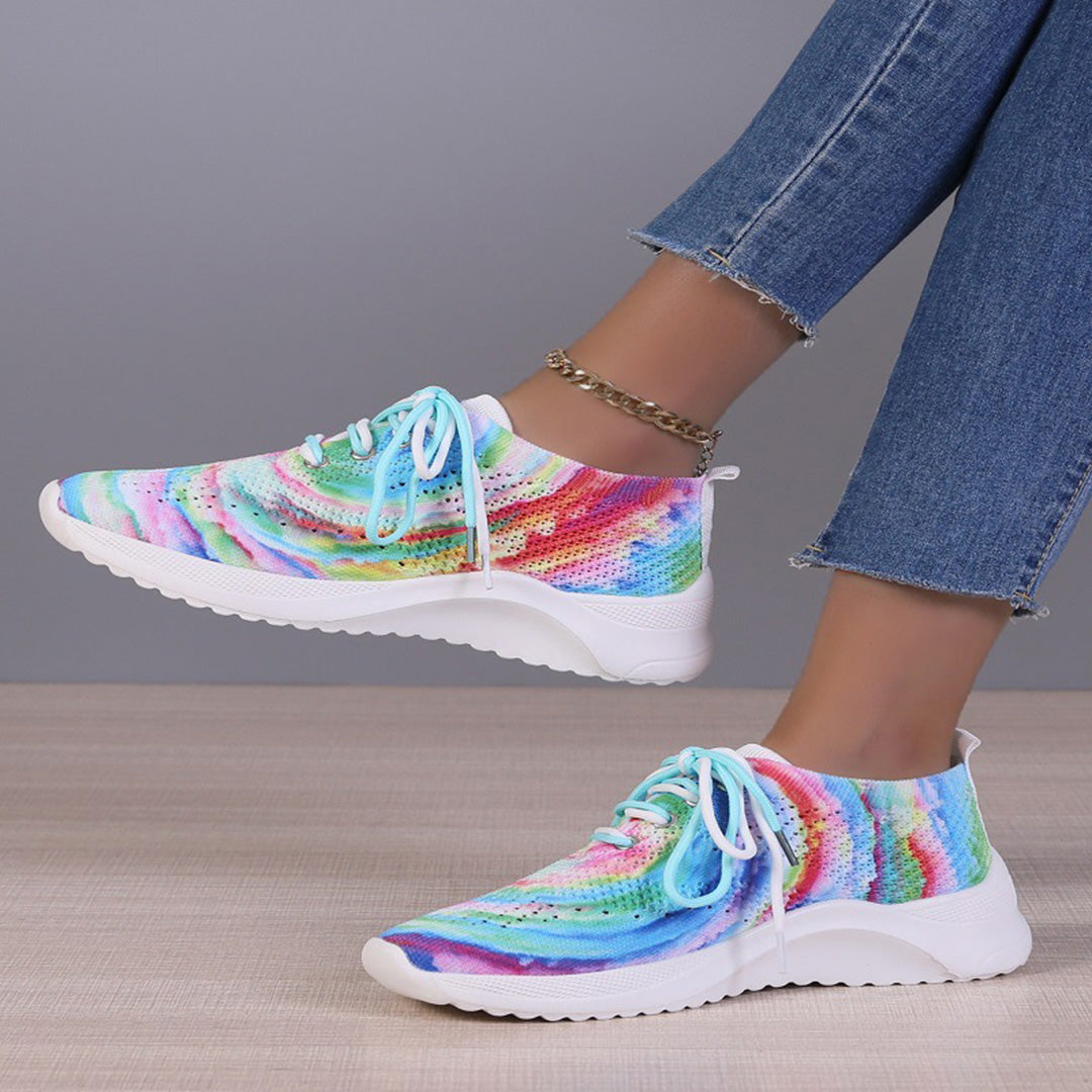 LIVIA – Kleurrijke Sneakers met Uniek Patroon en Comfort